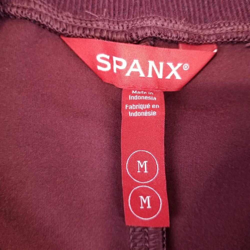 SPANX AirEssentials Pullover Womens Medium Burgundy Brushed Half Zip Tunic NWT - Picture 4 of 14